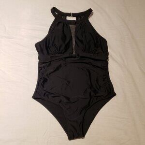 Black One Piece Swimsuit [Size M]